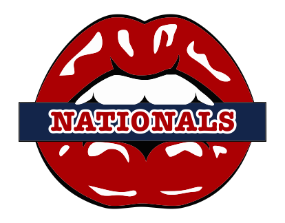 Washington Nationals Lips Logo vinyl decal